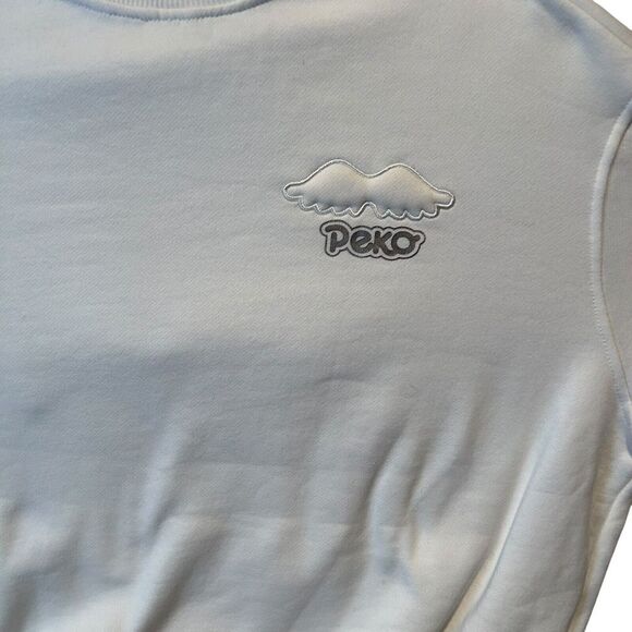 Peko 3D Sweatshirt White/Silver Angel Wings Sweet Peko Size S (See Measurements) - Picture 9 of 13